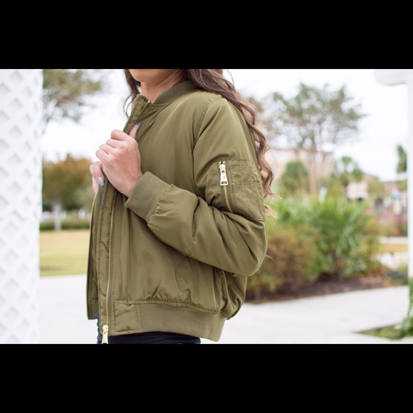 Crop bomber jacket - Picture 3 of 3
